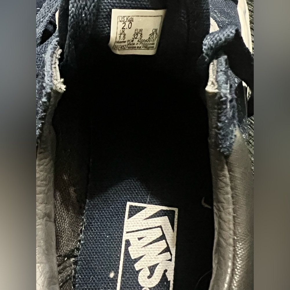 Vans Kids Old Skool Vans Dark Blue -Size 3 - Picture 5 of 6